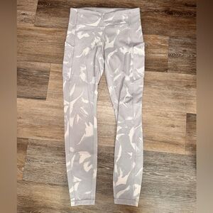 lululemon athletica Gray Patterned Leggings